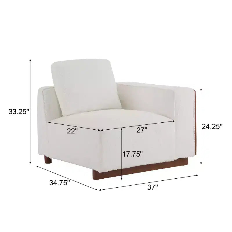 Christopher Knight Home Avery Divano Sezionale a L Rivestito con Cuscini, Beige/Marrone