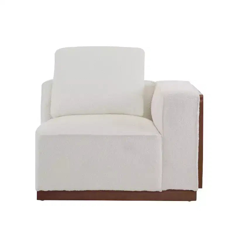 Christopher Knight Home Avery Divano Sezionale a L Rivestito con Cuscini, Beige/Marrone