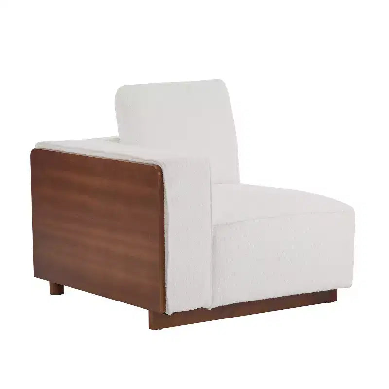 Christopher Knight Home Avery Divano Sezionale a L Rivestito con Cuscini, Beige/Marrone