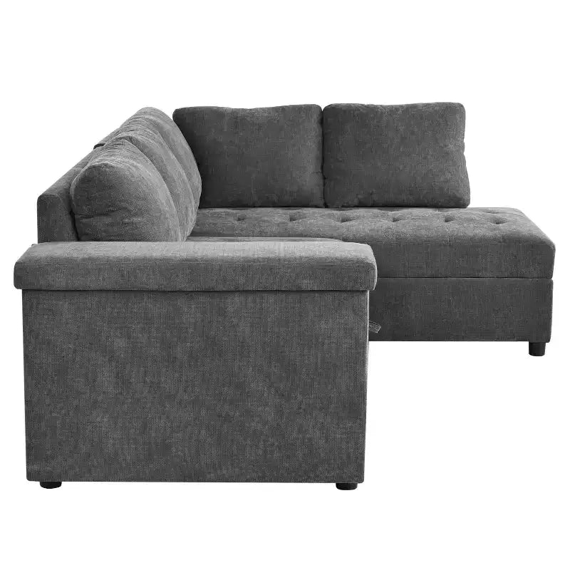 Divano componibile 91,5W, divano letto estraibile con bracciolo contenitore - Christopher Knight Home
