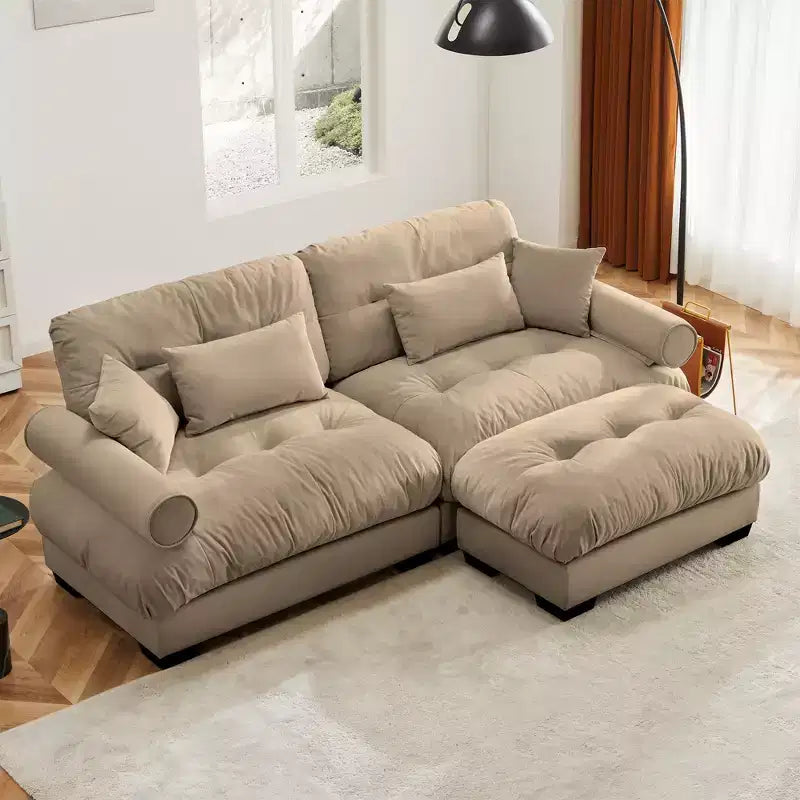 Divano componibile a L in velluto Christopher Knight Home Alger 93