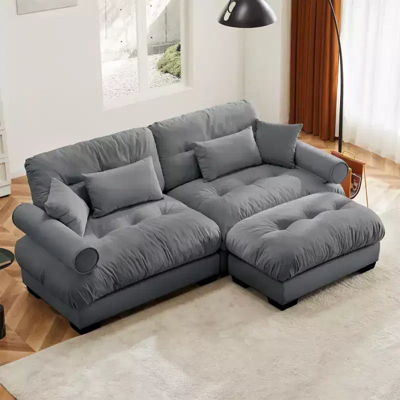 Divano componibile a L in velluto Christopher Knight Home Alger 93
