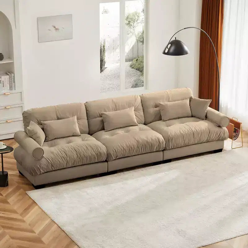 Christopher Knight Home Crane 130 Moderno Divano a 3 Posti in Velluto con Braccioli Imbottiti