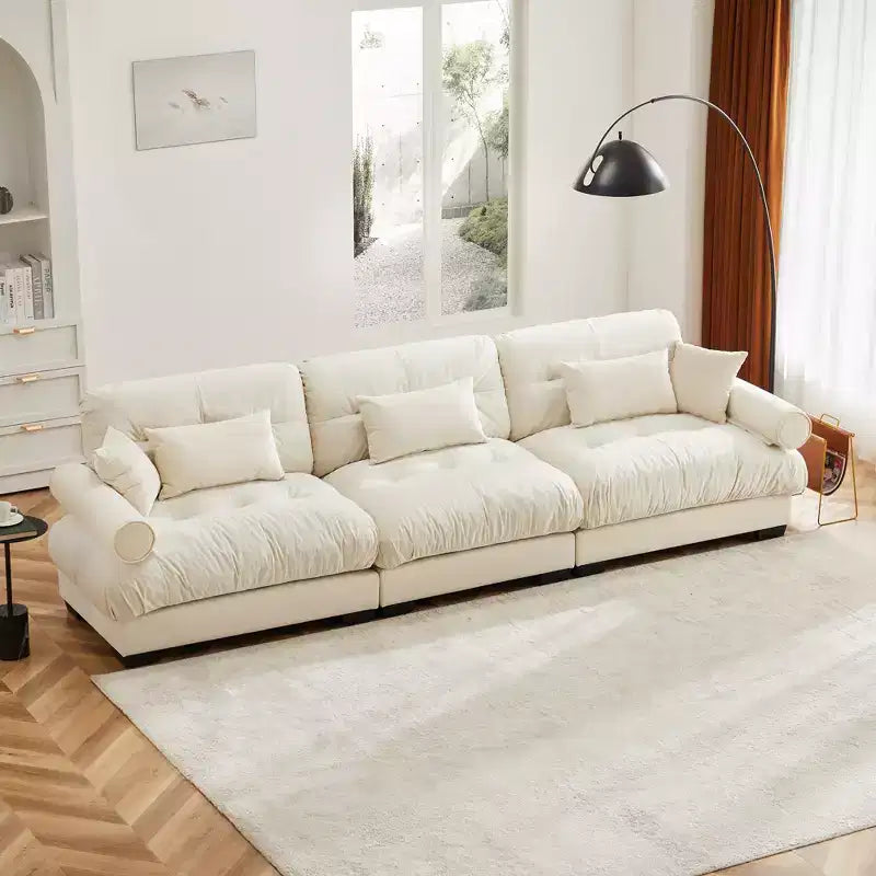 Christopher Knight Home Crane 130 Moderno Divano a 3 Posti in Velluto con Braccioli Imbottiti