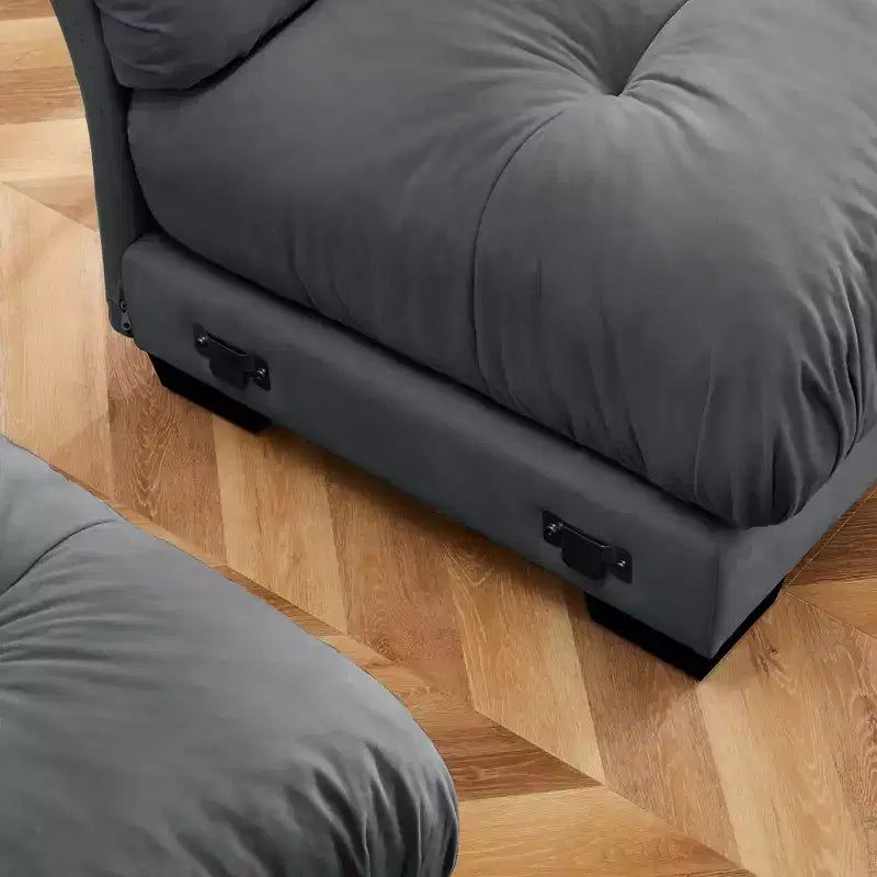 Christopher Knight Home Crane 130 Moderno Divano a 3 Posti in Velluto con Braccioli Imbottiti