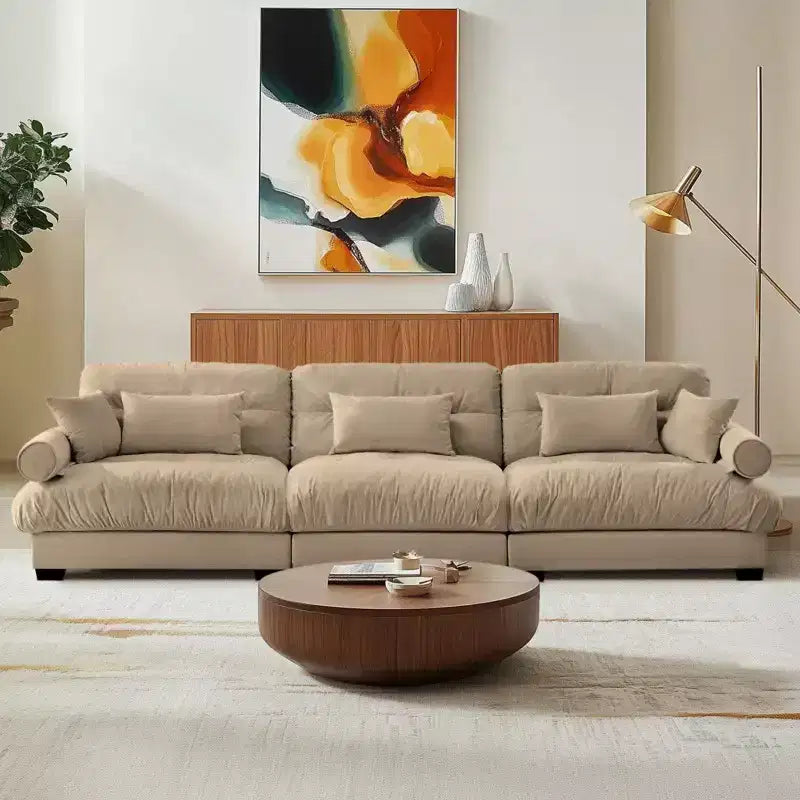 Christopher Knight Home Crane 130 Moderno Divano a 3 Posti in Velluto con Braccioli Imbottiti