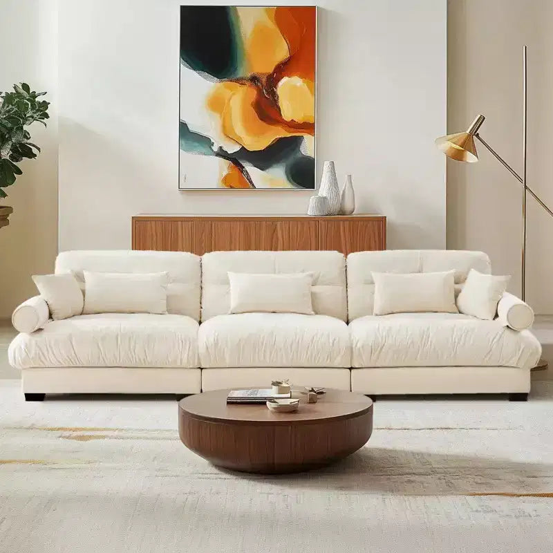 Christopher Knight Home Crane 130 Moderno Divano a 3 Posti in Velluto con Braccioli Imbottiti