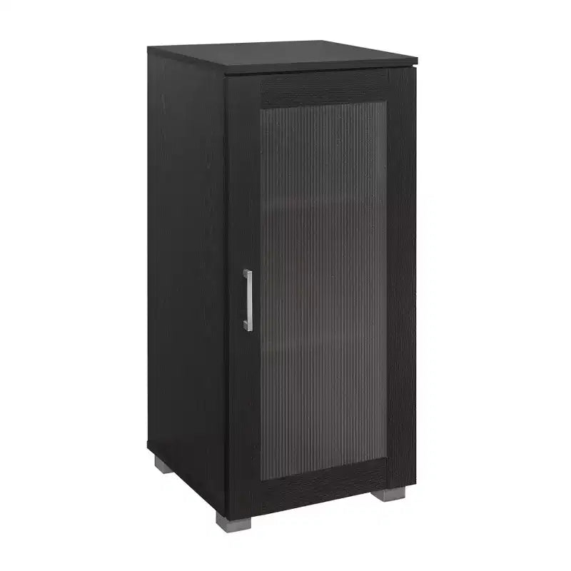 Kings Brand Furniture - Meuble de rangement d'appoint avec porte vitrée pour salon, chambre, cuisine, bureau et entrée