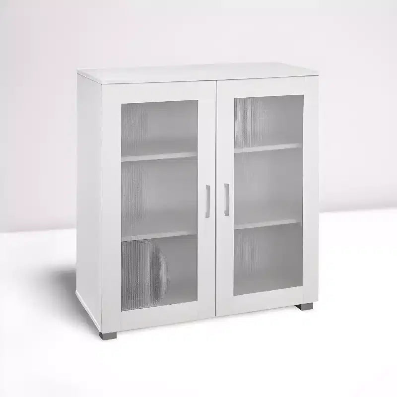 Kings Brand Furniture - Mobiletto credenza a 2 ante, Armadietto da terra per cucina, sala da pranzo, soggiorno, ingresso