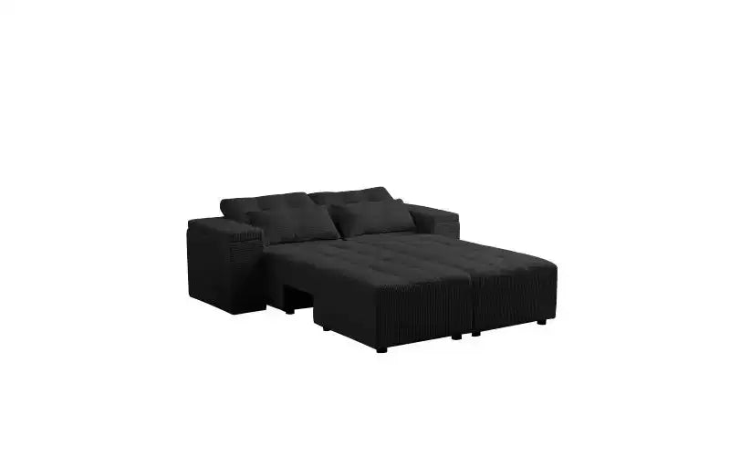 GDFStudio Andy 111 Divano Sezionale Modulare Rivestito con 4 Cuscini e Contenitore