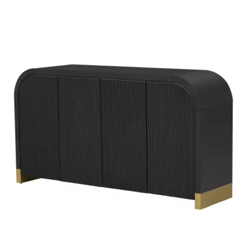 Credenza a quattro ante U-Style con impiallacciatura in frassino: caratteristiche eccezionali per corridoi, ingressi e soggiorni