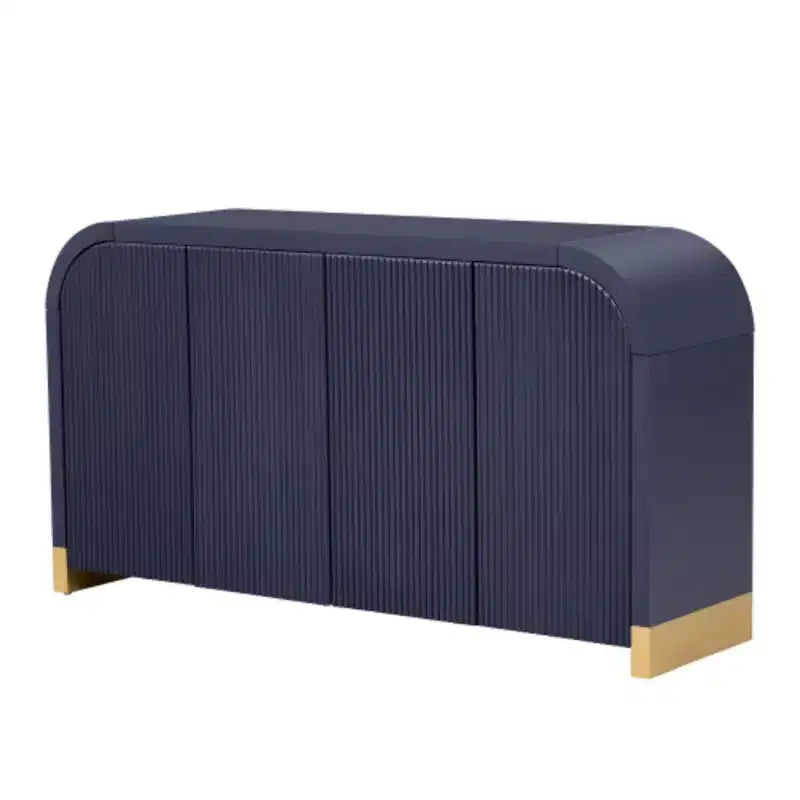 Credenza a quattro ante U-Style con impiallacciatura in frassino: caratteristiche eccezionali per corridoi, ingressi e soggiorni