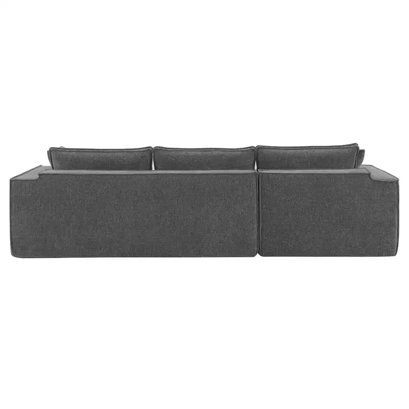 Divano componibile oversize Whisen Modern, set divano di lusso a L con chaise longue e 2 cuscini