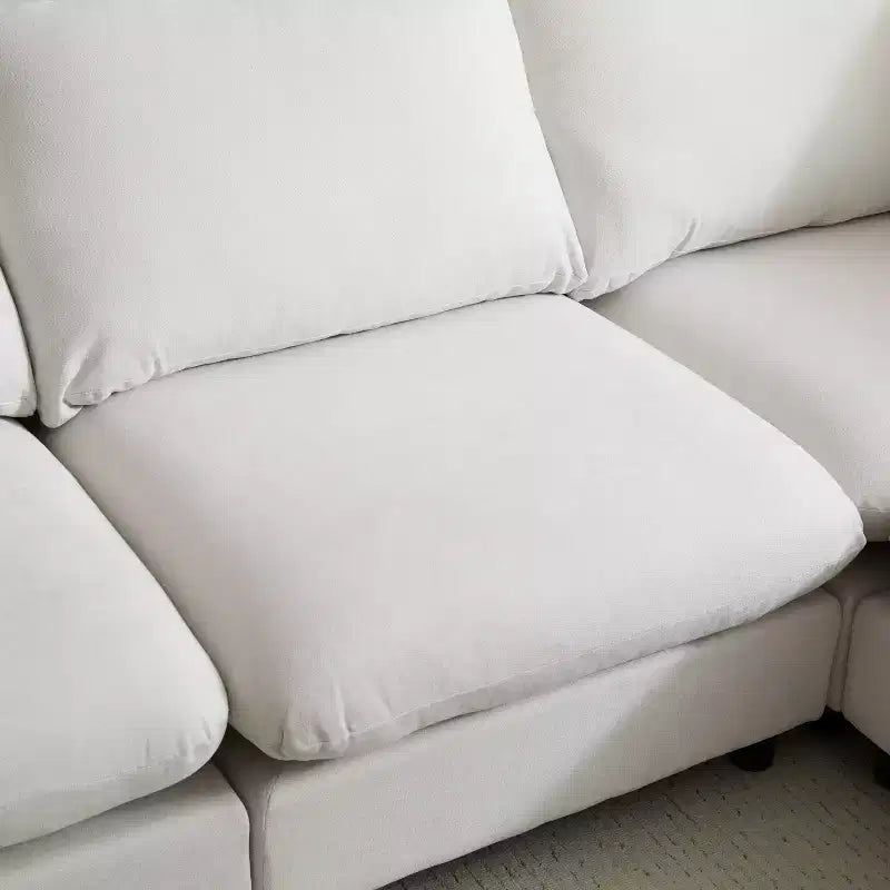 Christopher Knight Home Acker 99,5 Divano Sezionale Moderno a 3 Posti Imbottito, Bianco