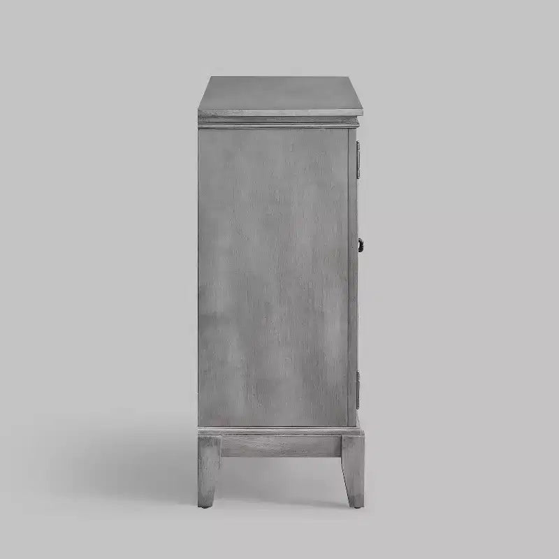 Mobiletto di Accento Largo 36 Pollici con 2 Ante, Credenza in Stile Vintage con Gambe in Legno Massello-Farati