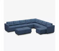 Belffin Modular Weave Sofa with Storage Seat and Ottoman (9 Seats + 11 Sides)