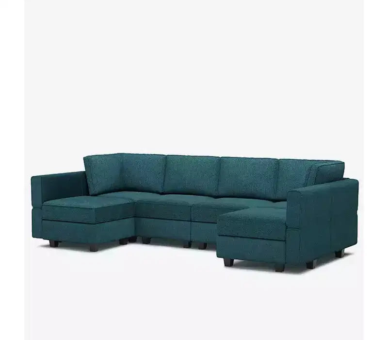 Canapé modulable Belffin Terry avec rangement intégré (6 places + 8 côtés)