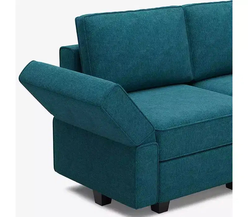 Canapé modulable Belffin Terry avec rangement intégré (6 places + 8 côtés)