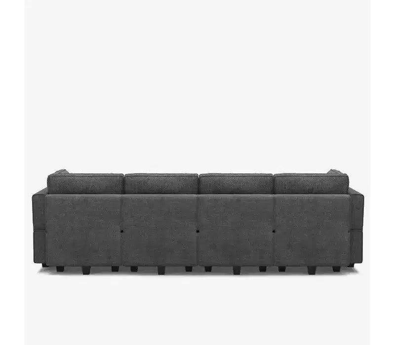 Canapé modulable Belffin Terry avec rangement intégré (6 places + 8 côtés)