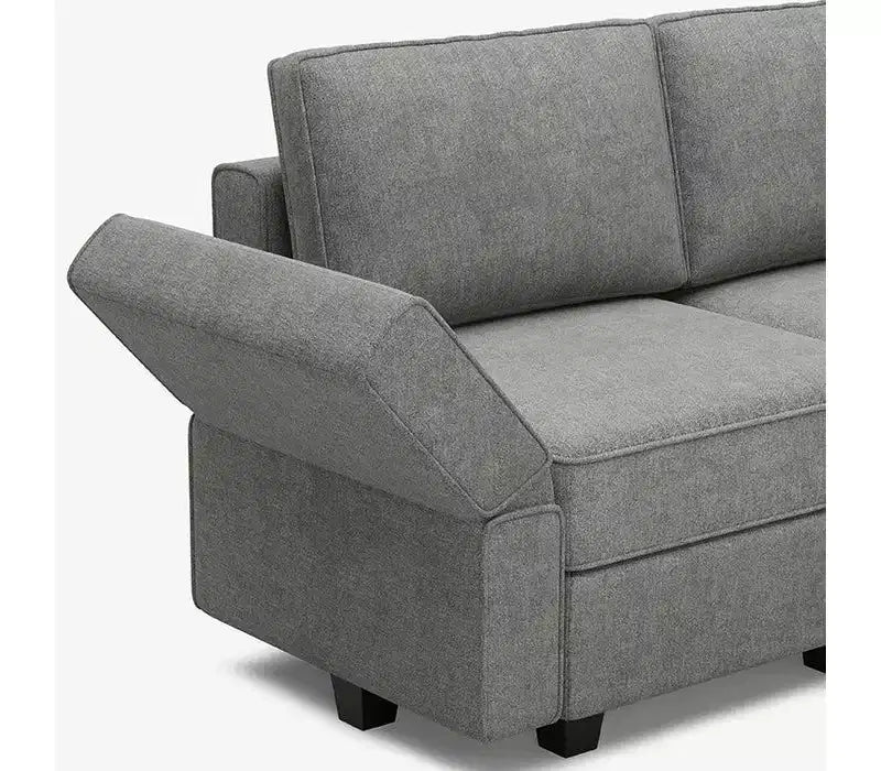 Canapé modulable Belffin Terry avec rangement intégré (6 places + 8 côtés)