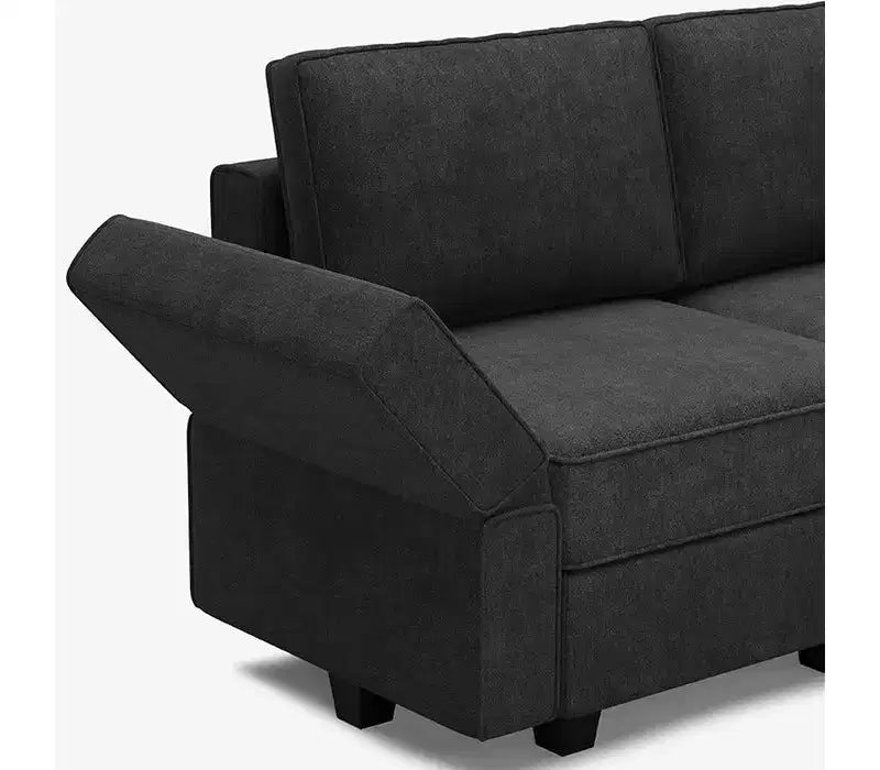 Canapé modulable Belffin Terry avec rangement intégré (6 places + 8 côtés)