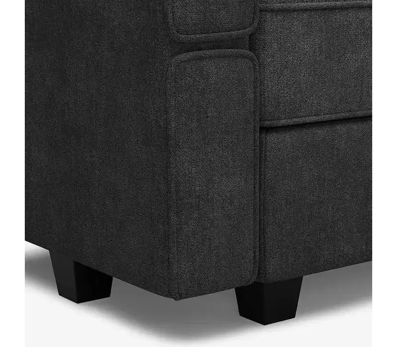 Canapé modulable Belffin Terry avec rangement intégré (6 places + 8 côtés)