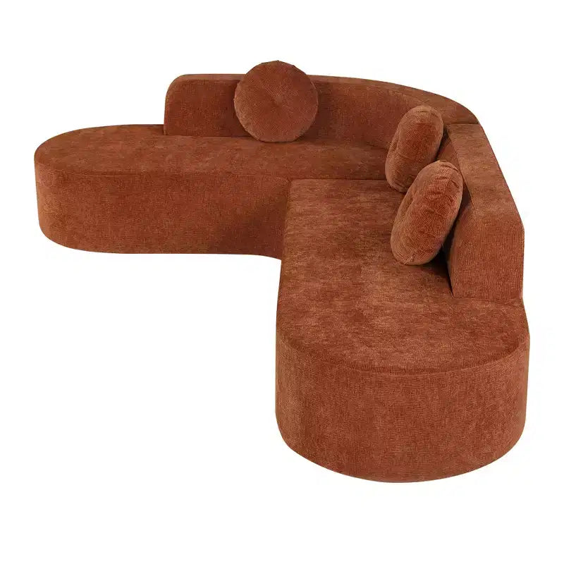 Divano componibile moderno Christopher Knight Home Patrick 122 extra large in ciniglia con cuscini