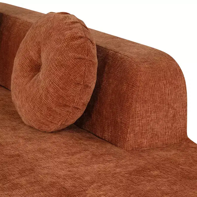 Divano componibile moderno Christopher Knight Home Patrick 122 extra large in ciniglia con cuscini