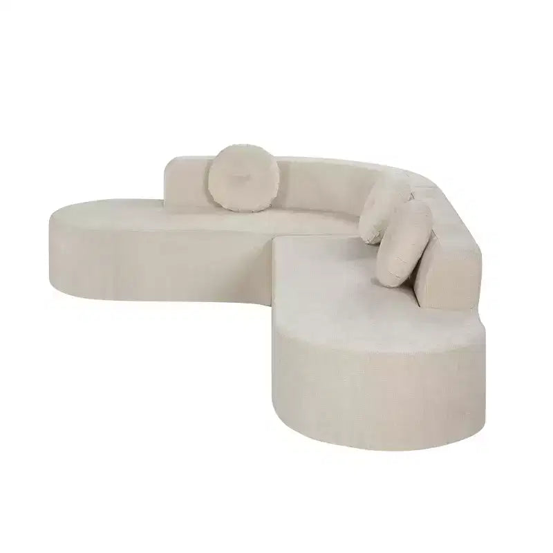 Divano componibile moderno Christopher Knight Home Patrick 122 extra large in ciniglia con cuscini