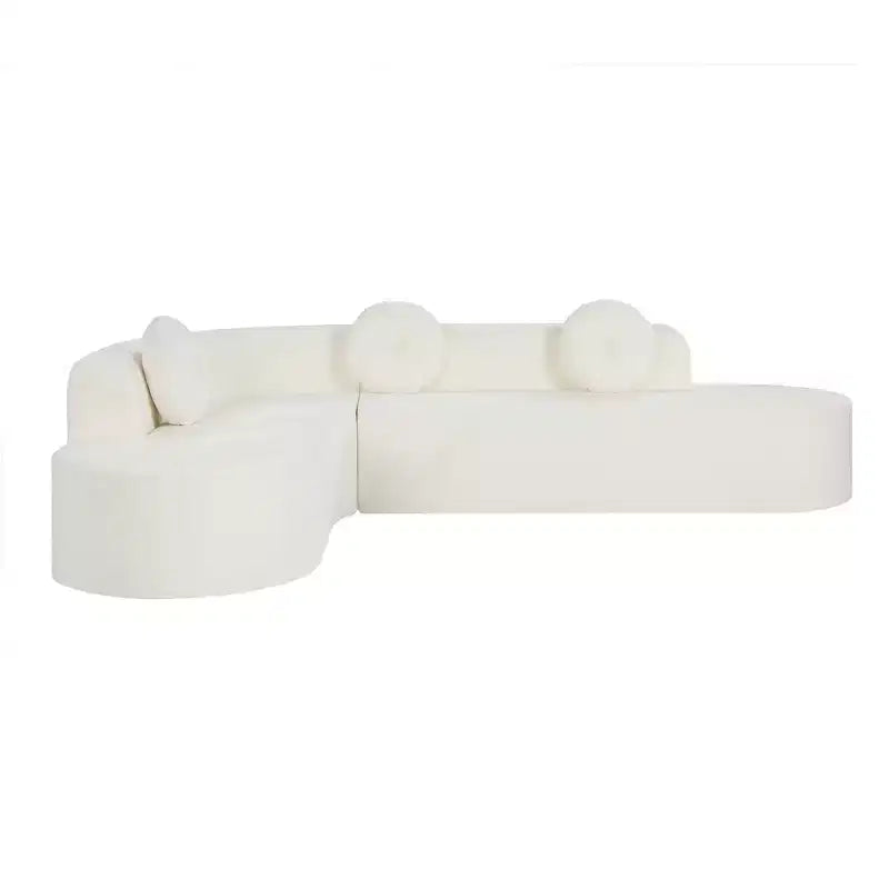 Divano componibile moderno Christopher Knight Home Patrick 122 extra large in ciniglia con cuscini
