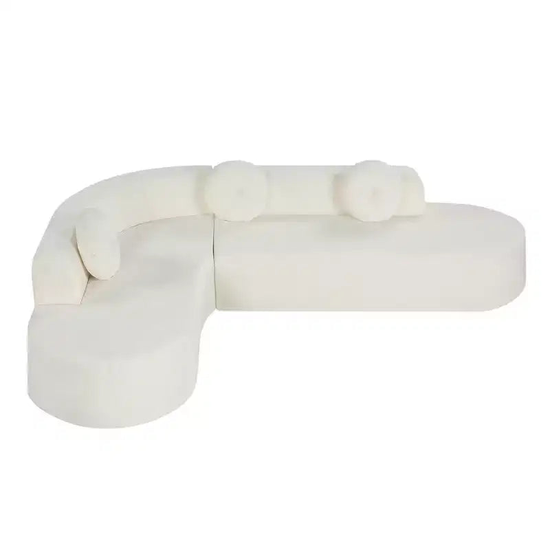 Divano componibile moderno Christopher Knight Home Patrick 122 extra large in ciniglia con cuscini