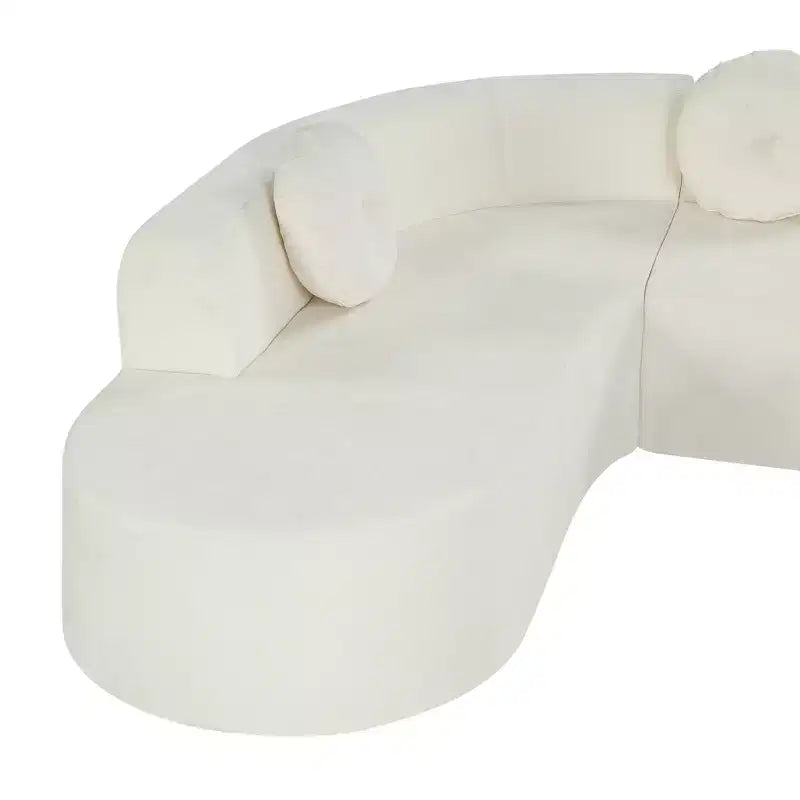 Divano componibile moderno Christopher Knight Home Patrick 122 extra large in ciniglia con cuscini