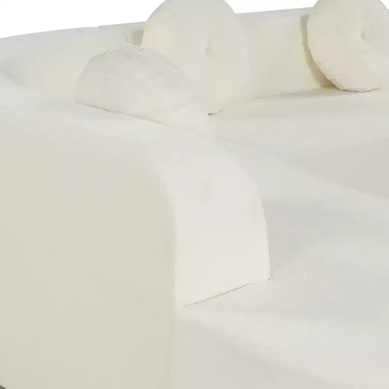 Divano componibile moderno Christopher Knight Home Patrick 122 extra large in ciniglia con cuscini