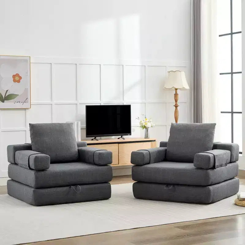 HYEORY Poltrona Pieghevole Moderna Trasformabile Divano Letto Futon