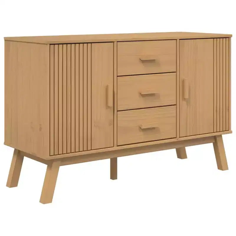 vidaXL Madia OLDEN marrone 44.9x16.9x28.9 Legno massello di pino