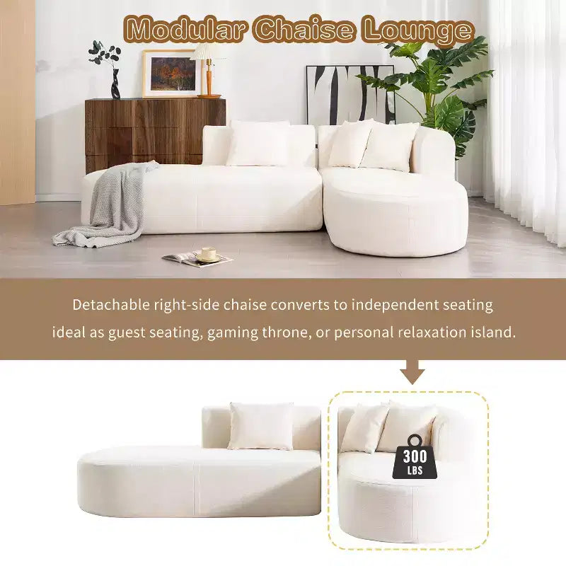Christopher Knight Home Imre, divano angolare moderno imbottito a 4 posti con cuscini