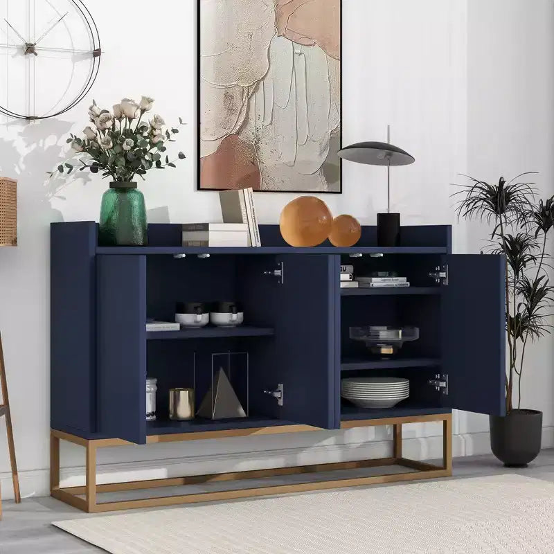 Whisen Madia Moderna Elegante Credenza con Ampio Spazio di Archiviazione per Sala da Pranzo, Ingresso