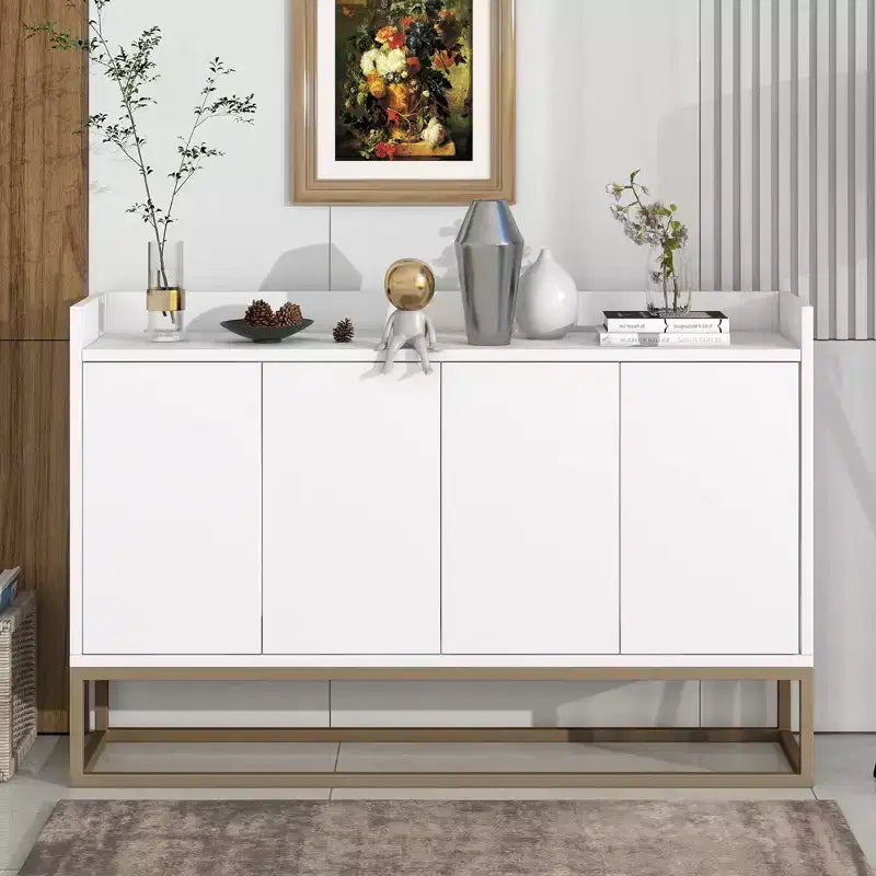 Whisen Madia Moderna Elegante Credenza con Ampio Spazio di Archiviazione per Sala da Pranzo, Ingresso