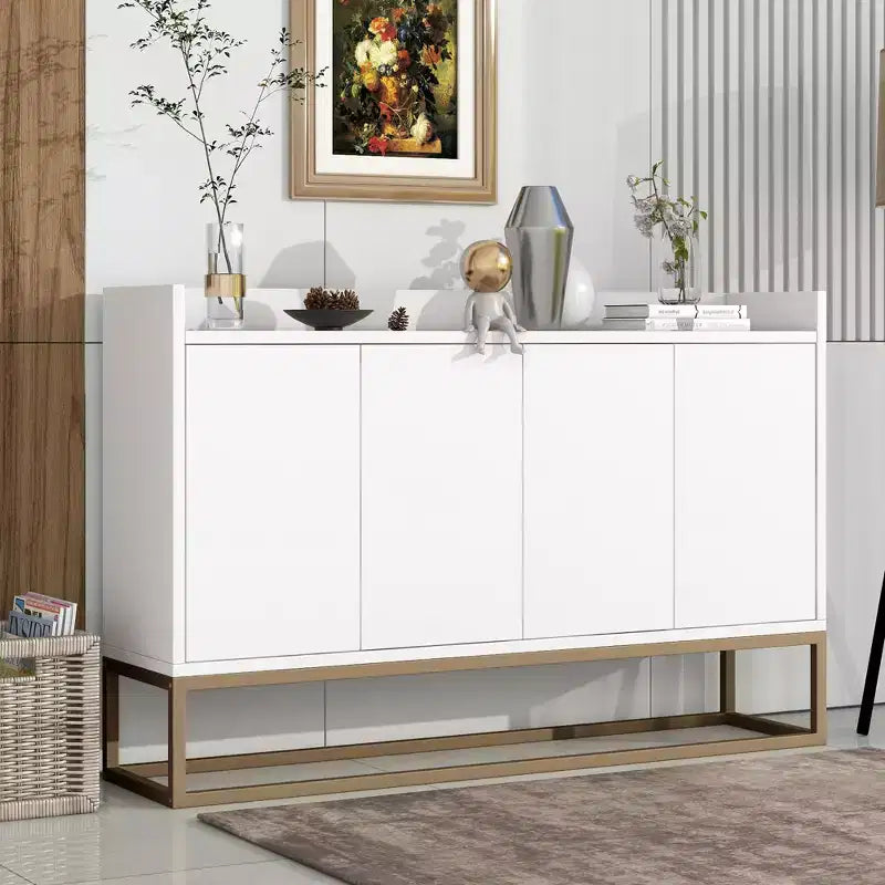Whisen Madia Moderna Elegante Credenza con Ampio Spazio di Archiviazione per Sala da Pranzo, Ingresso