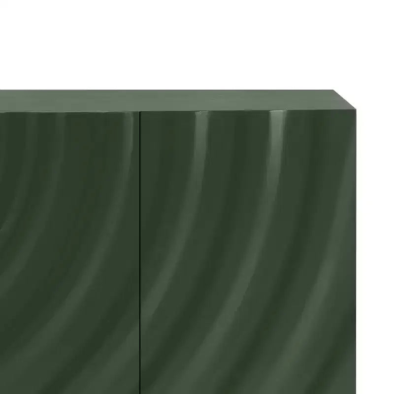 Christopher Knight Home Credenza moderna Cheryiie da 60'' in legno e metallo con quattro ante ondulate a goccia