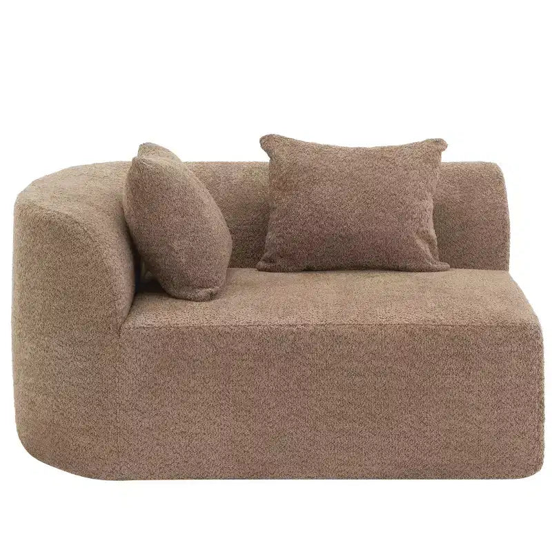 Divano componibile moderno Christopher Knight Home 116 curvo con spugna ad alta densità e 4 cuscini