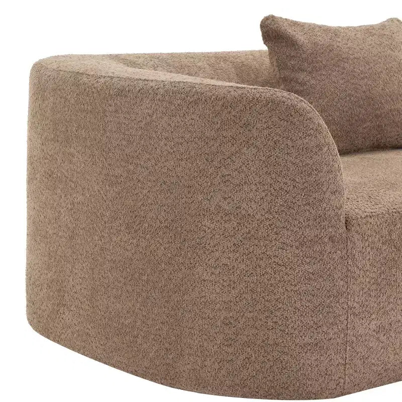 Divano componibile moderno Christopher Knight Home 116 curvo con spugna ad alta densità e 4 cuscini