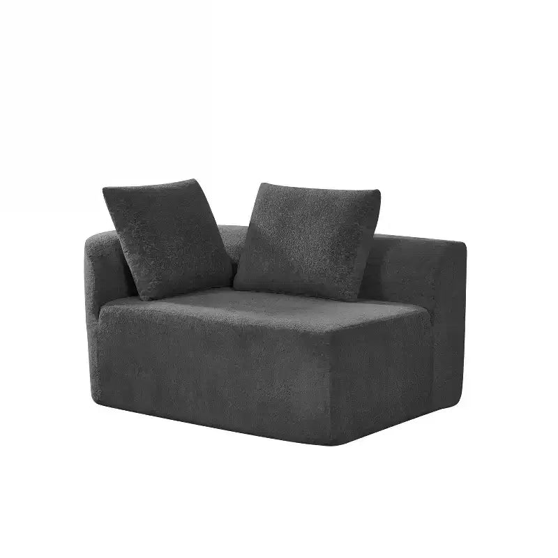 Divano componibile moderno Christopher Knight Home 116 curvo con spugna ad alta densità e 4 cuscini