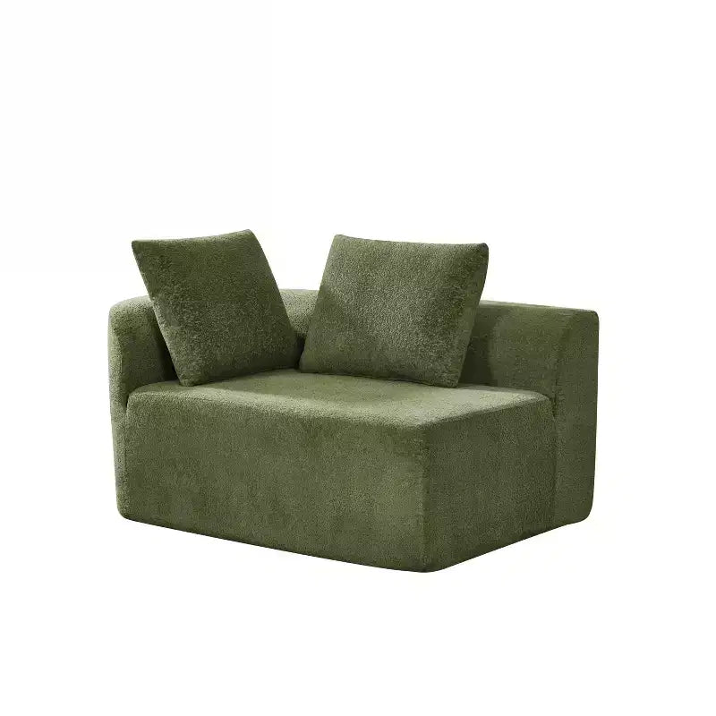 Divano componibile moderno Christopher Knight Home 116 curvo con spugna ad alta densità e 4 cuscini