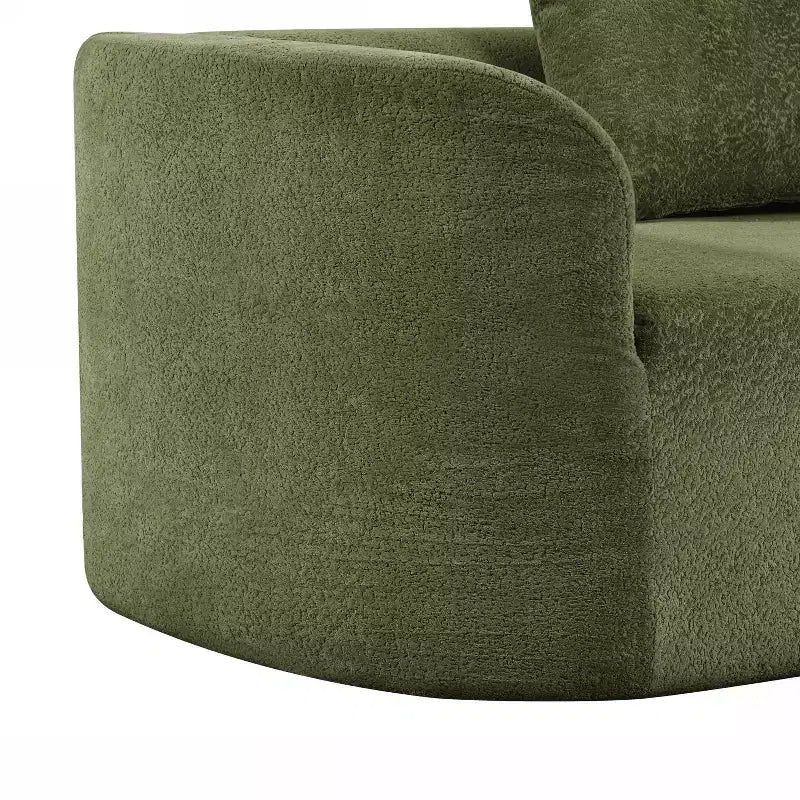 Divano componibile moderno Christopher Knight Home 116 curvo con spugna ad alta densità e 4 cuscini