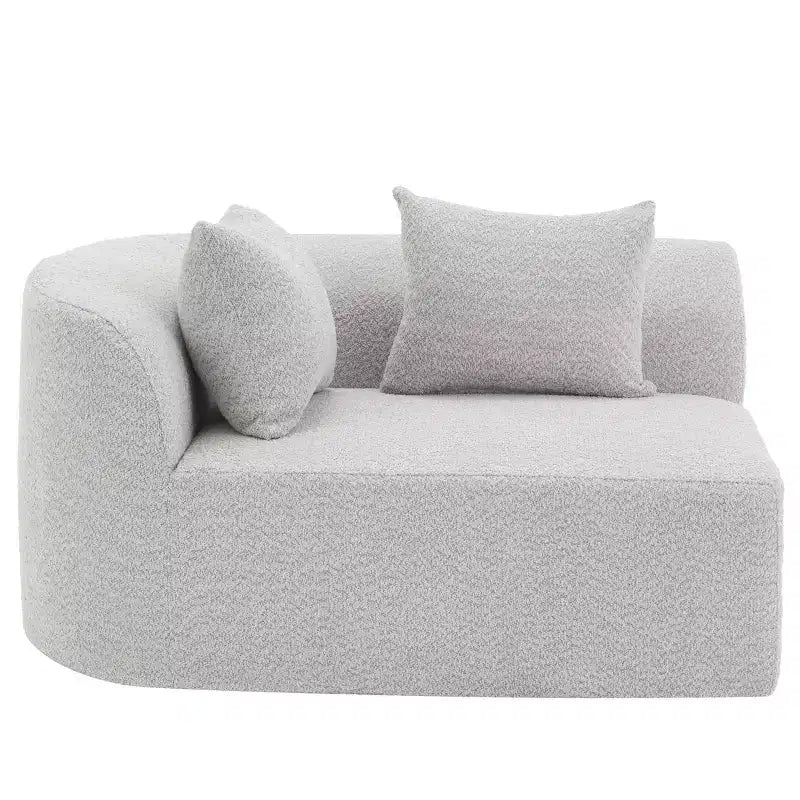 Divano componibile moderno Christopher Knight Home 116 curvo con spugna ad alta densità e 4 cuscini