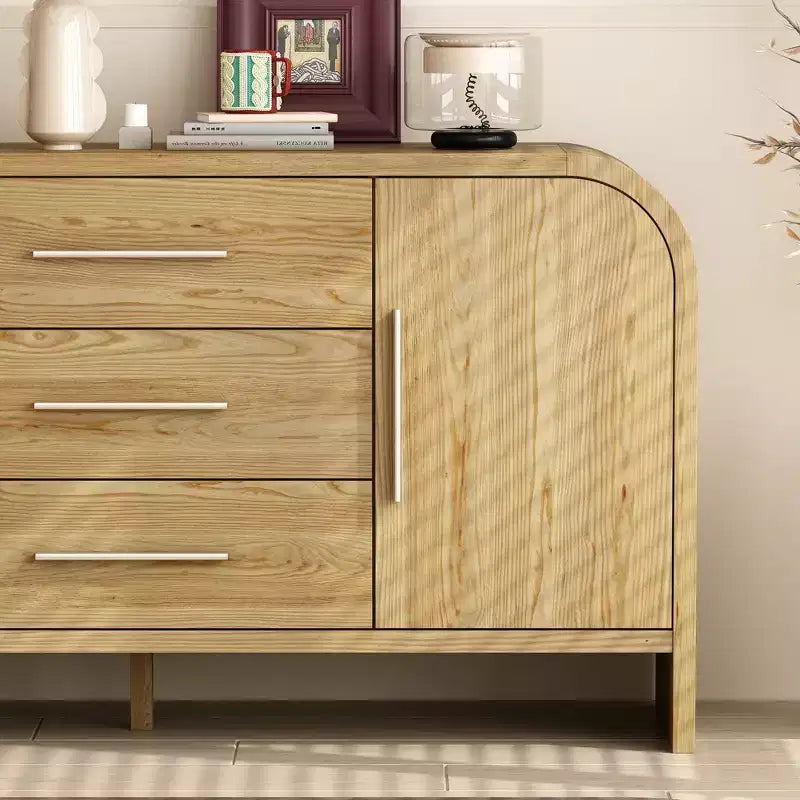 Famapy Madia/Cassettiera Buffet Moderna in Stile Scandinavo - Ideale per Soggiorno, Camera da Letto, Sala da Pranzo e Ingresso