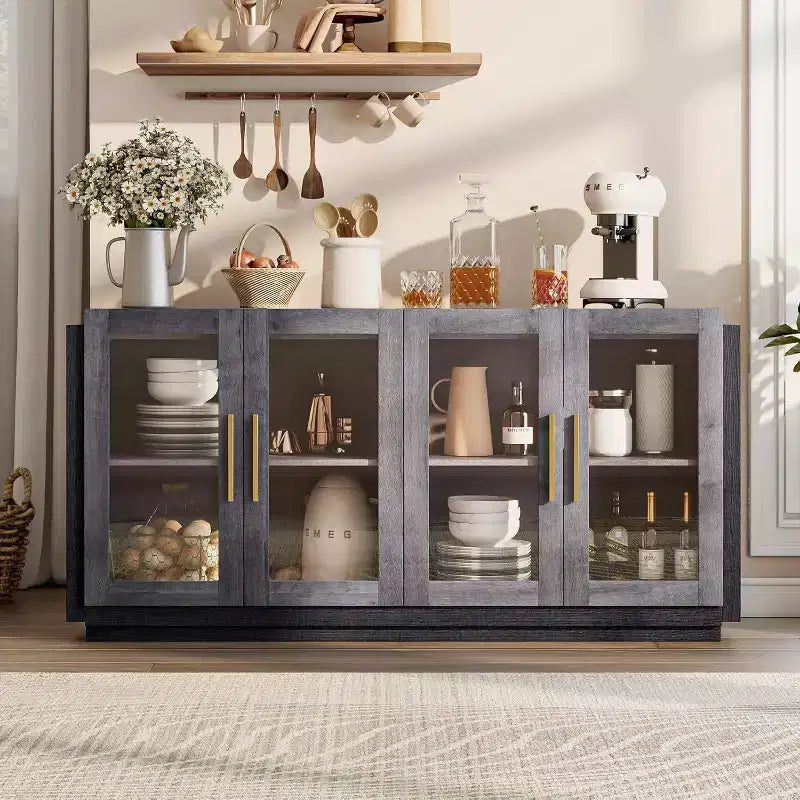 AMERLIFE Credenza da Soggiorno, Mobile Dispensa di Colore Misto