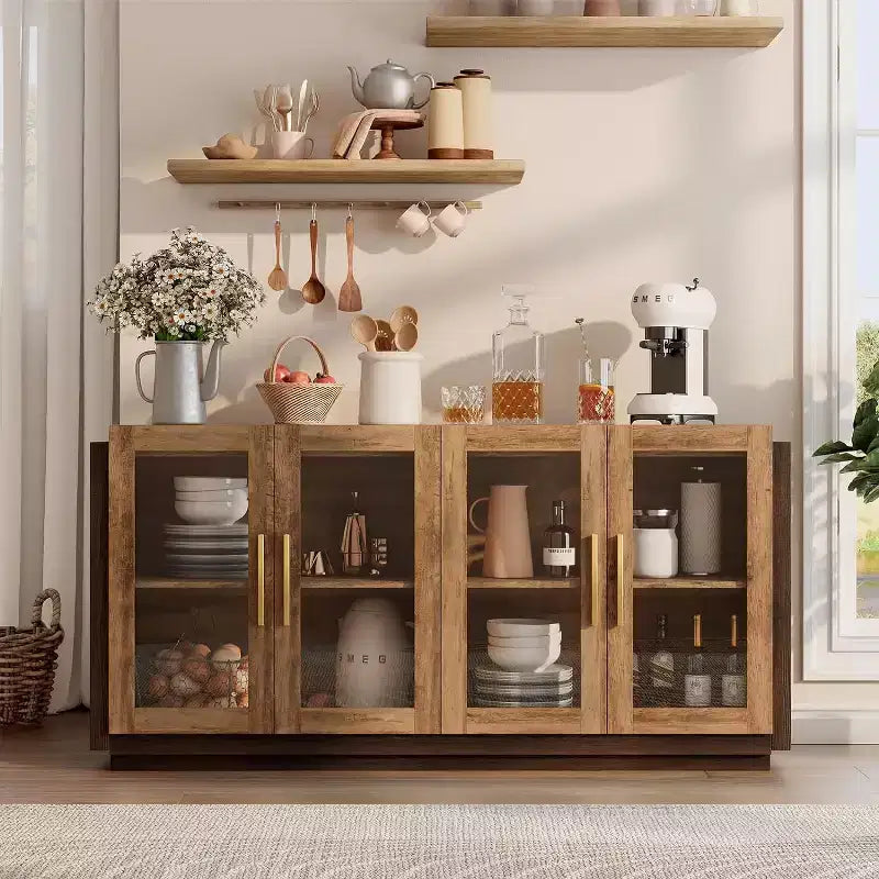 AMERLIFE Credenza da Soggiorno, Mobile Dispensa di Colore Misto