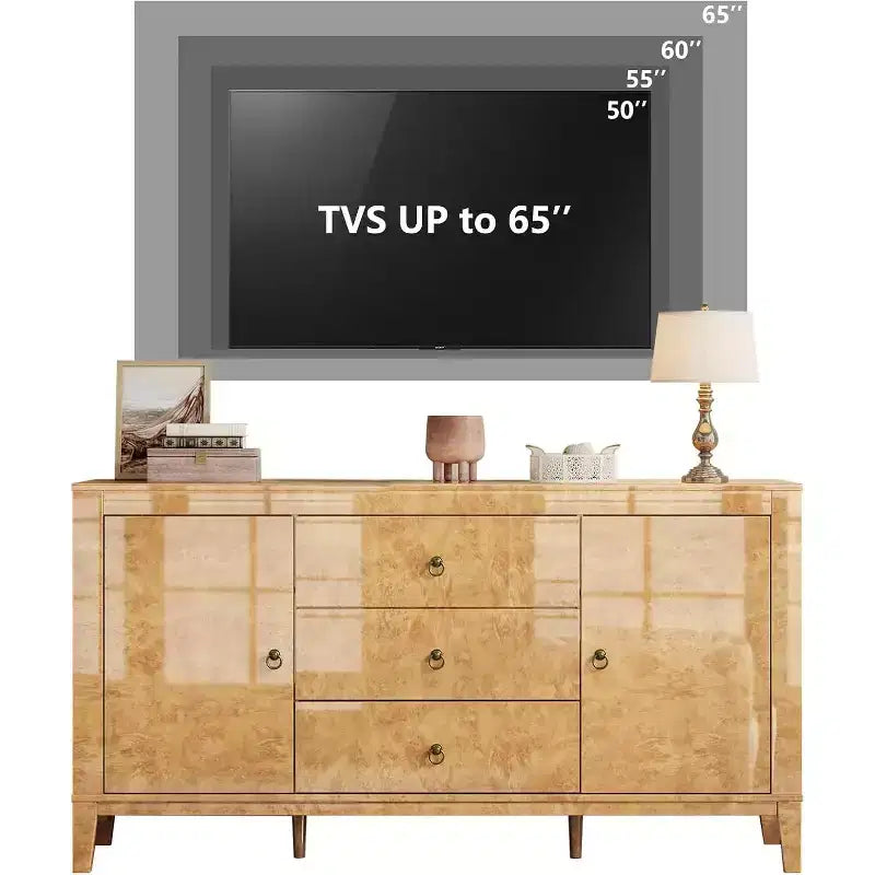 AMERLIFE Credenza a Buffet Lucida in Radica